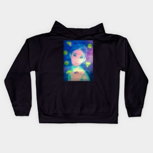 Moth Girl Kids Hoodie